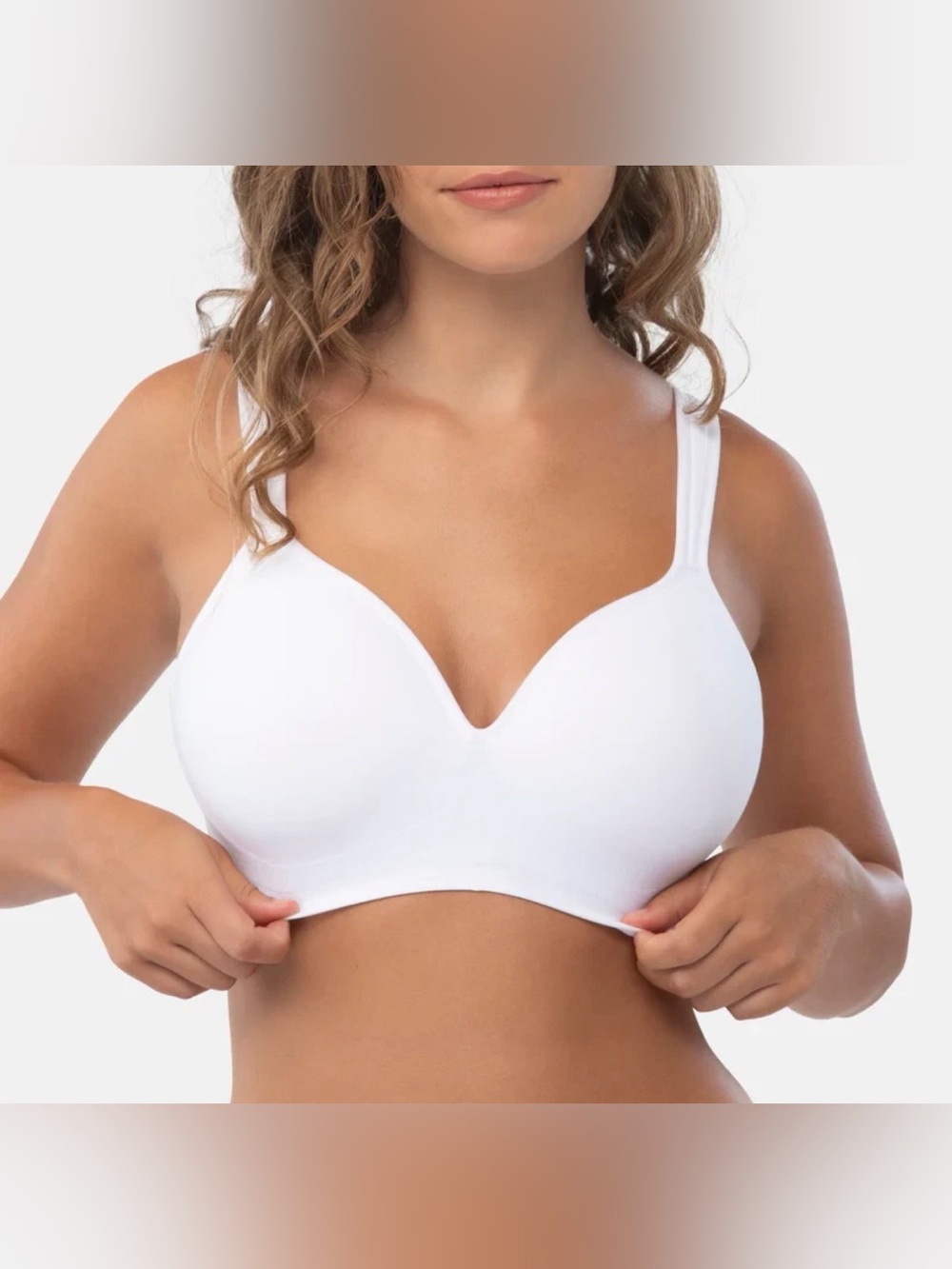 NWOT Underoutfit The Perfect Neckline Bra 460 Medium White Adjustable Straps